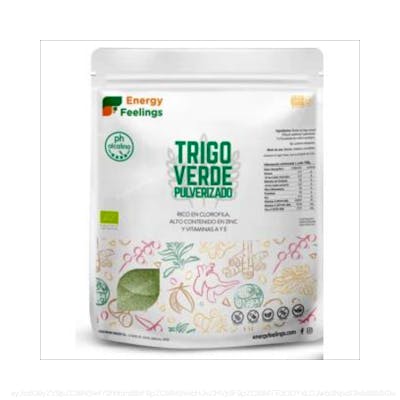 TRIGO VERDE pulverizado 1kg. ECO VEGAN SG
