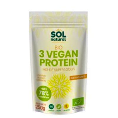 3 VEGAN PROTEIN 250 G BIO
