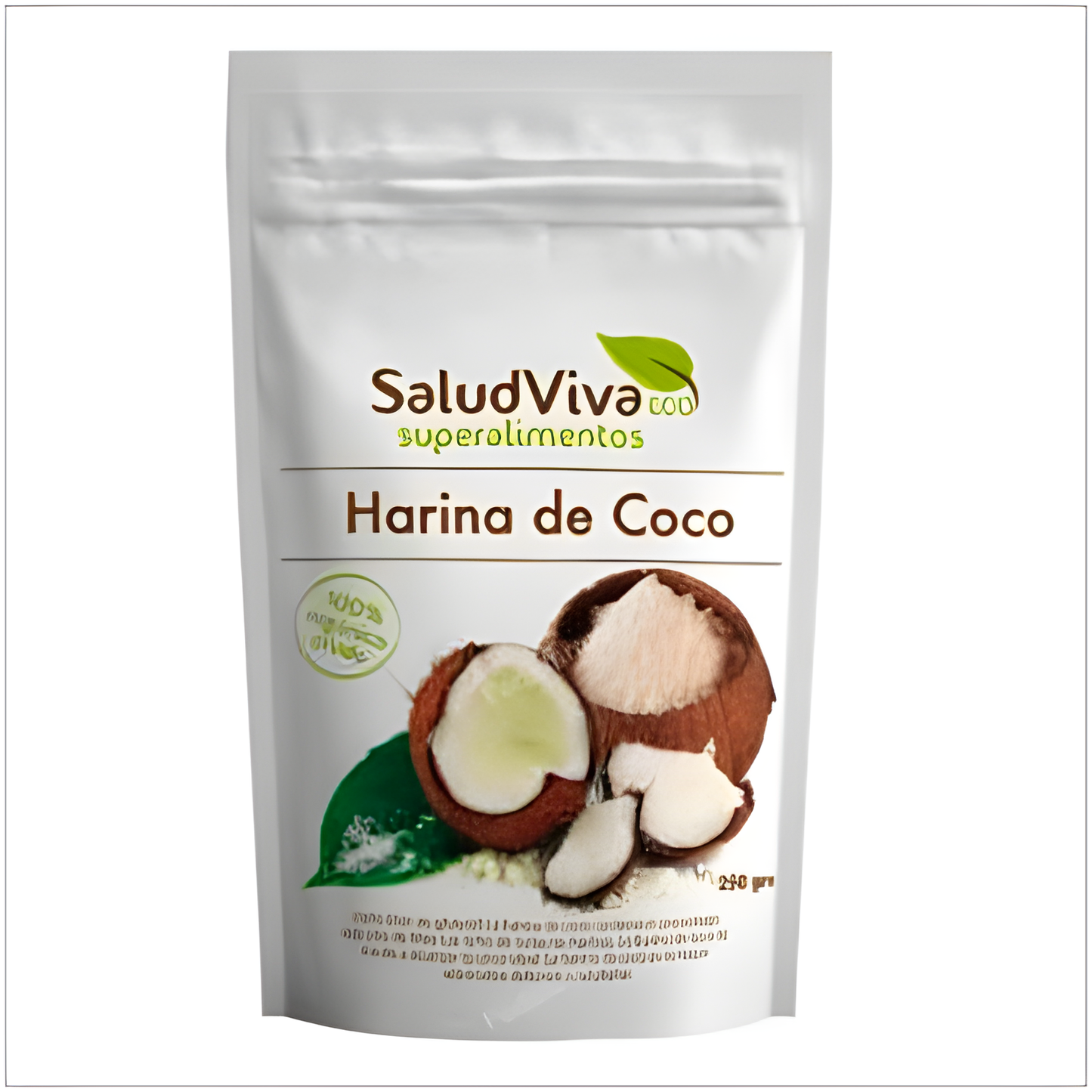 SALUD VIVA HARINA DE COCO 250gr. BIO SG VEGAN