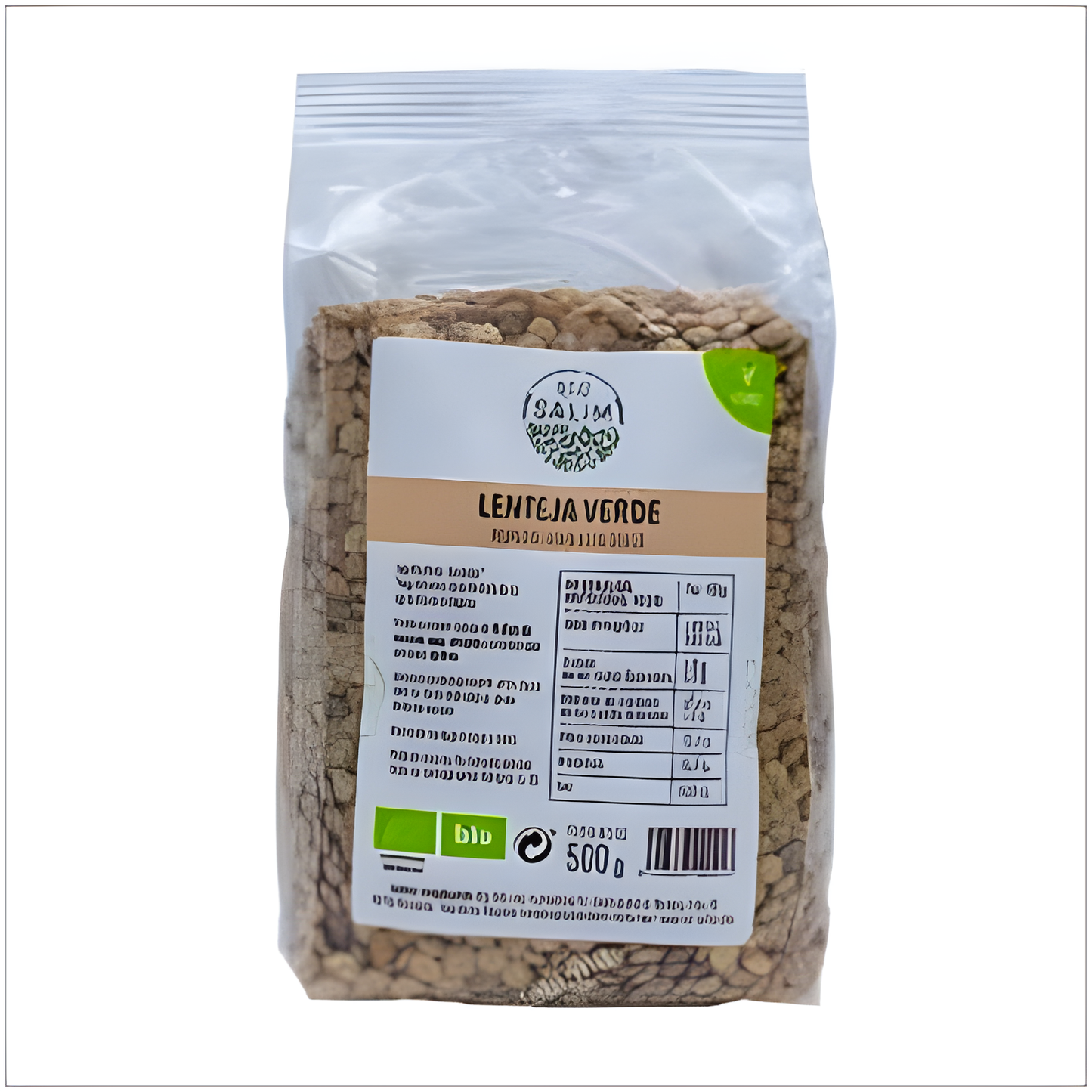 ECO SALIM LENTEJA VERDE 500gr. BIO VEGAN