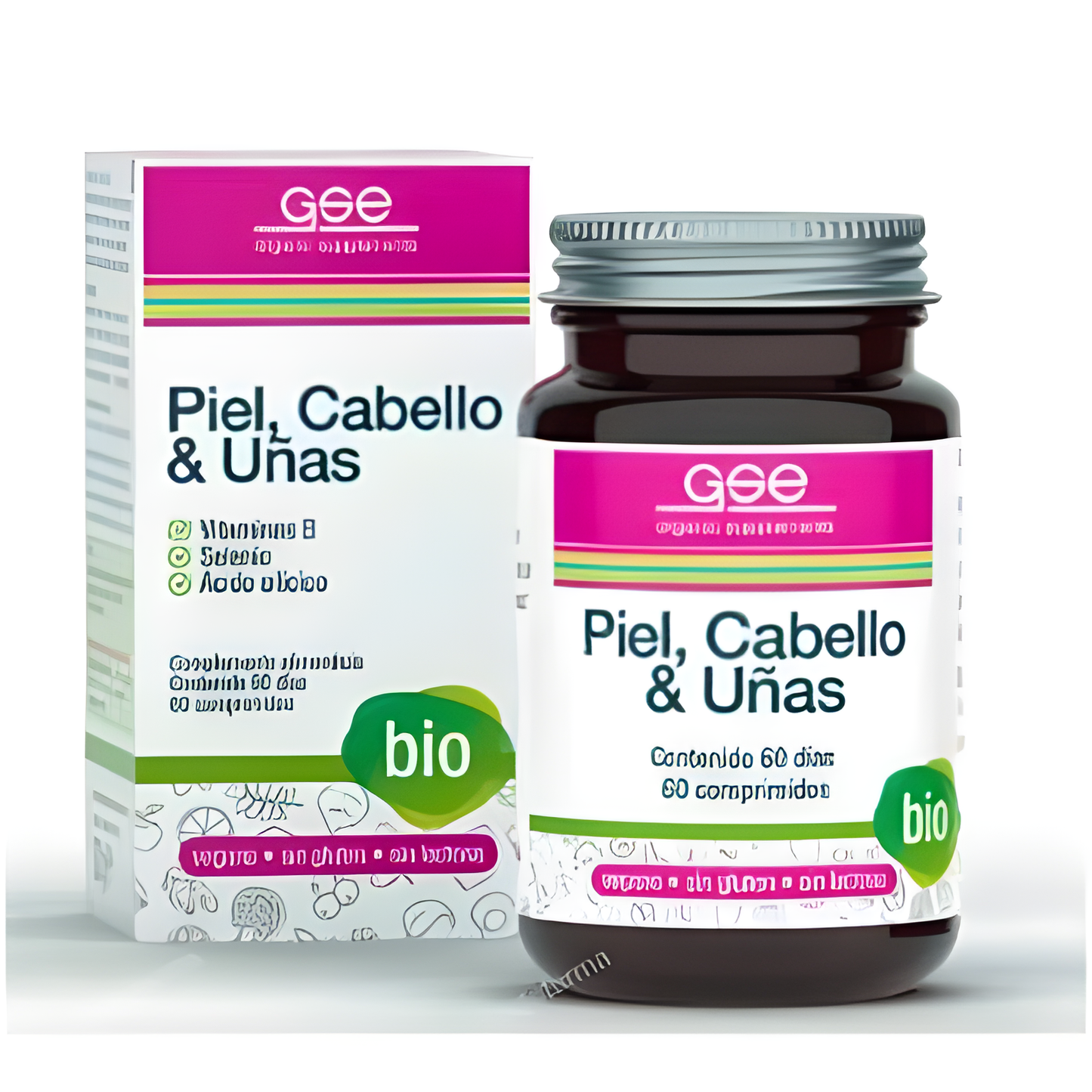GSE CABELLO PIEL Y UÑAS 60comp. BIO VEGAN