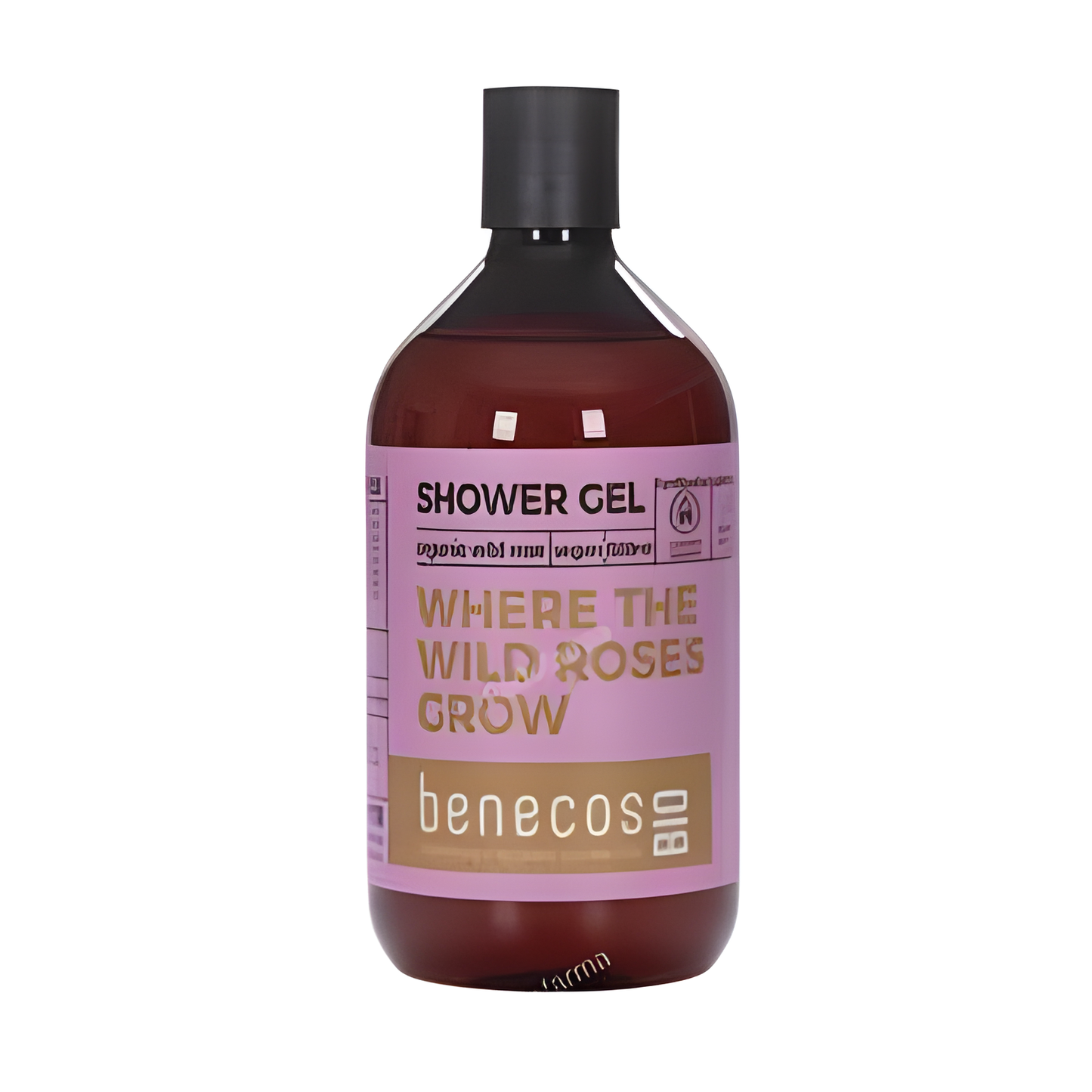 BENECOS GEL DE BAÑO rosa mosqueta 500ml. BIO VEGANO