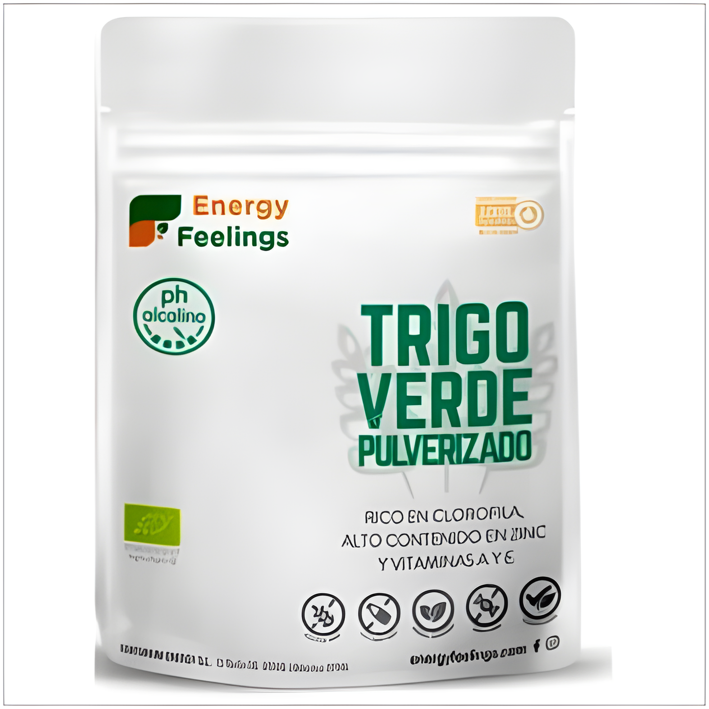 Energy Feelings Trigo Verde Pulverizado 200gr. Eco Vegan Sg