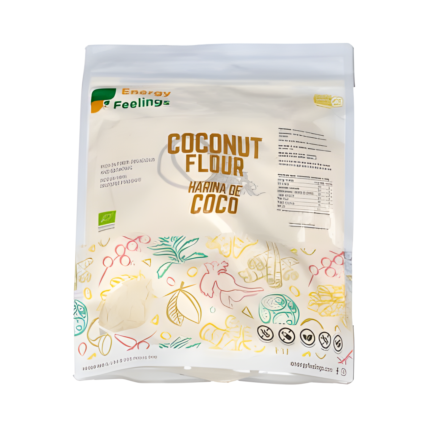 ENERGY FEELINGS HARINA DE COCO 1kg. ECO VEGAN SG