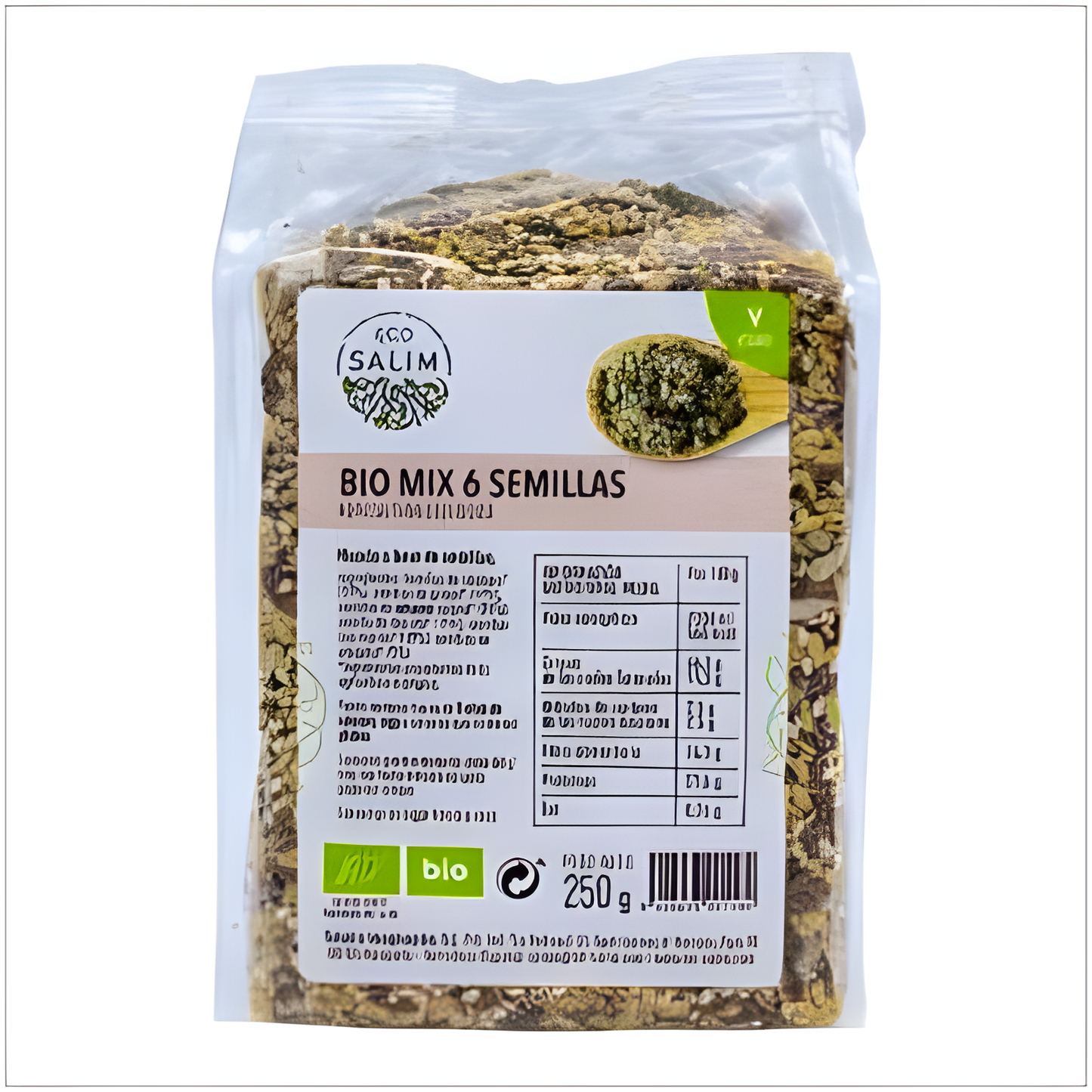ECO SALIM BIO MIX 6 SEMILLAS 250gr. BIO VEGAN