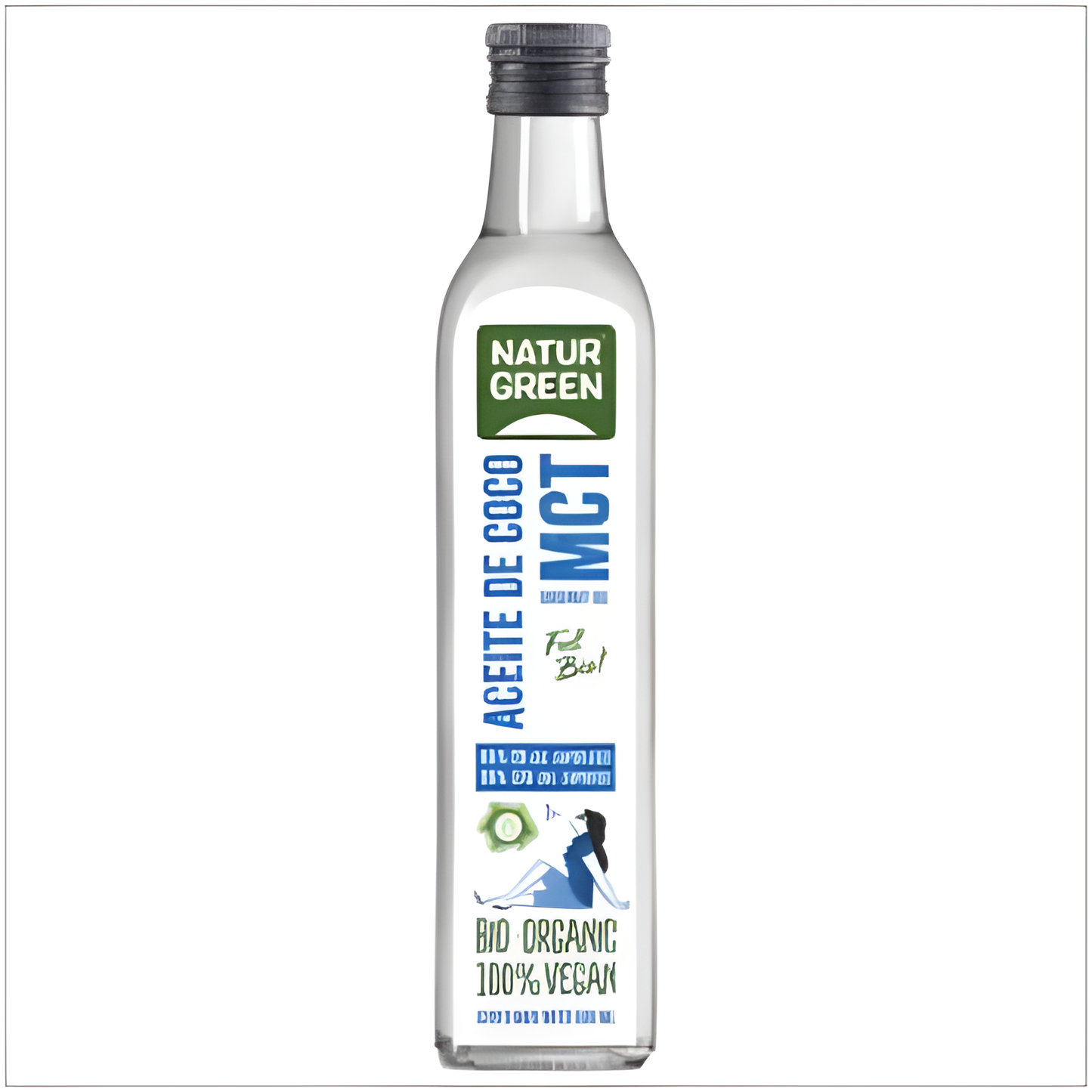 NATURGREEN ACEITE DE COCO MCT 500ml. BIO VEGAN