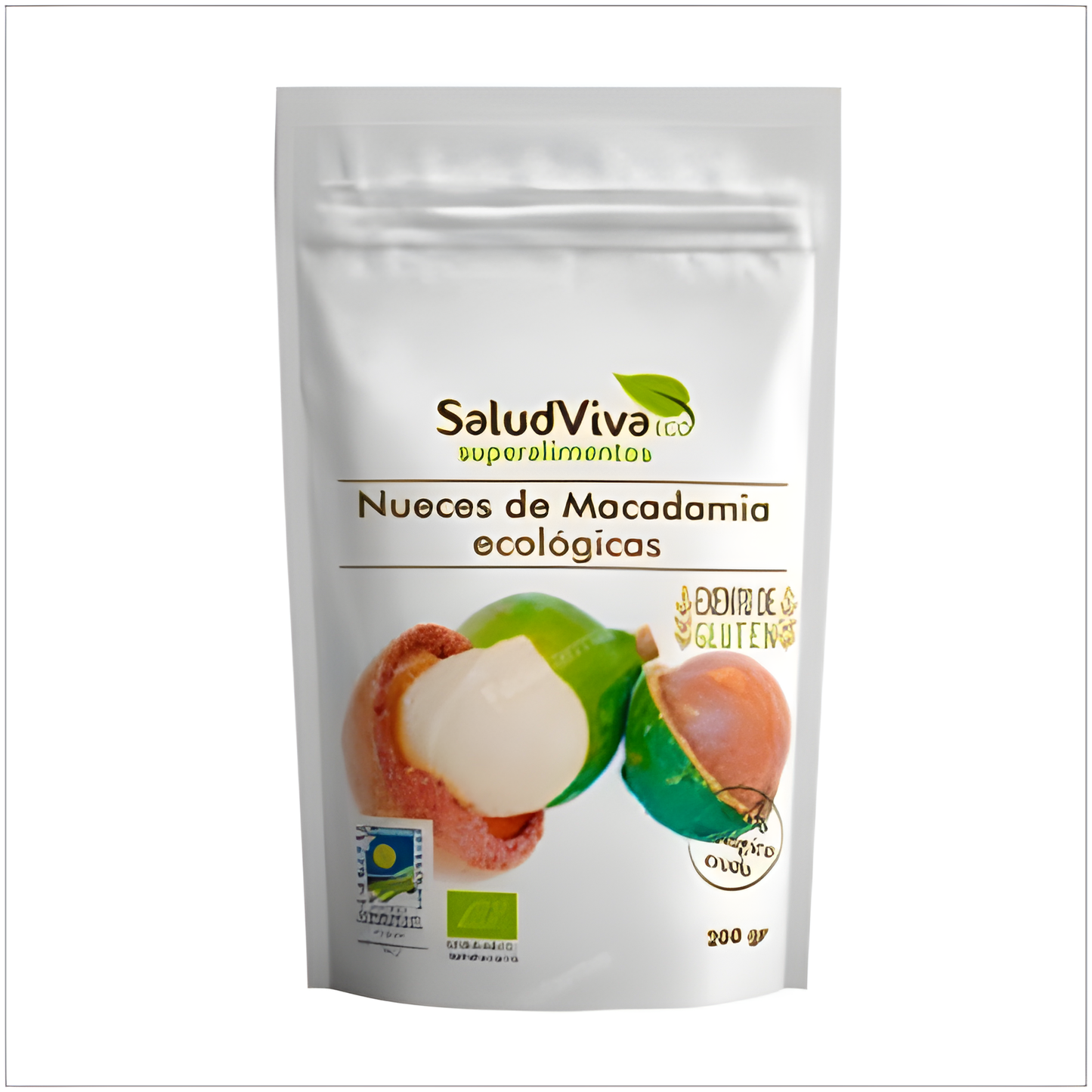 Salud Viva Nueces de Macadamia 200gr. Eco Sg Vegan
