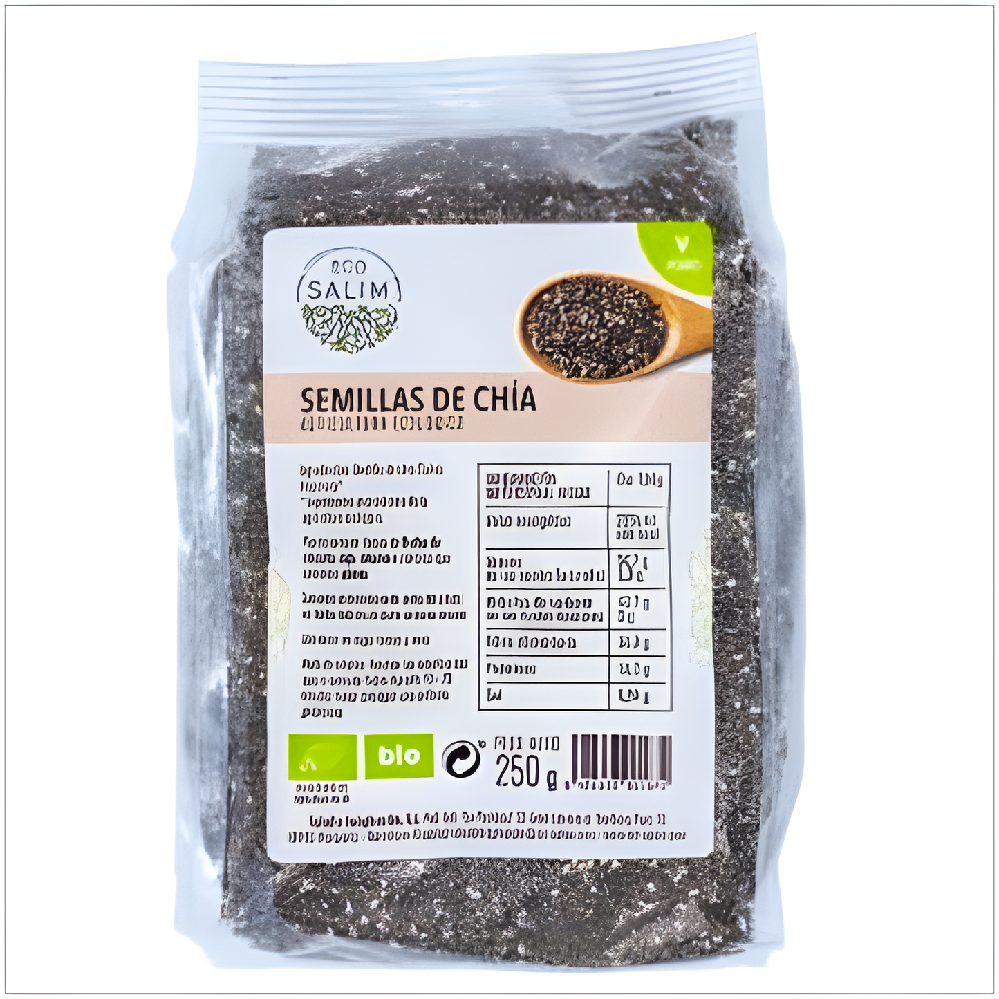 Eco Salim Semillas de Chia 250gr. Bio Vegan