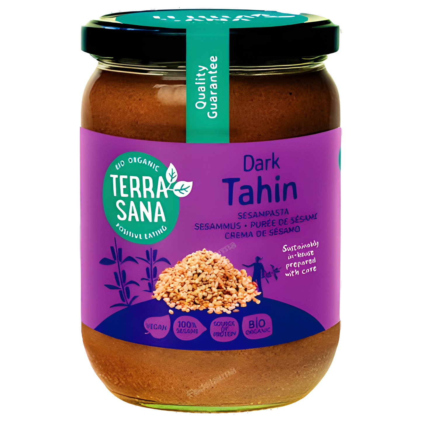 Terrasana Tahin Dark Tostado 500gr. S/sal Vegan