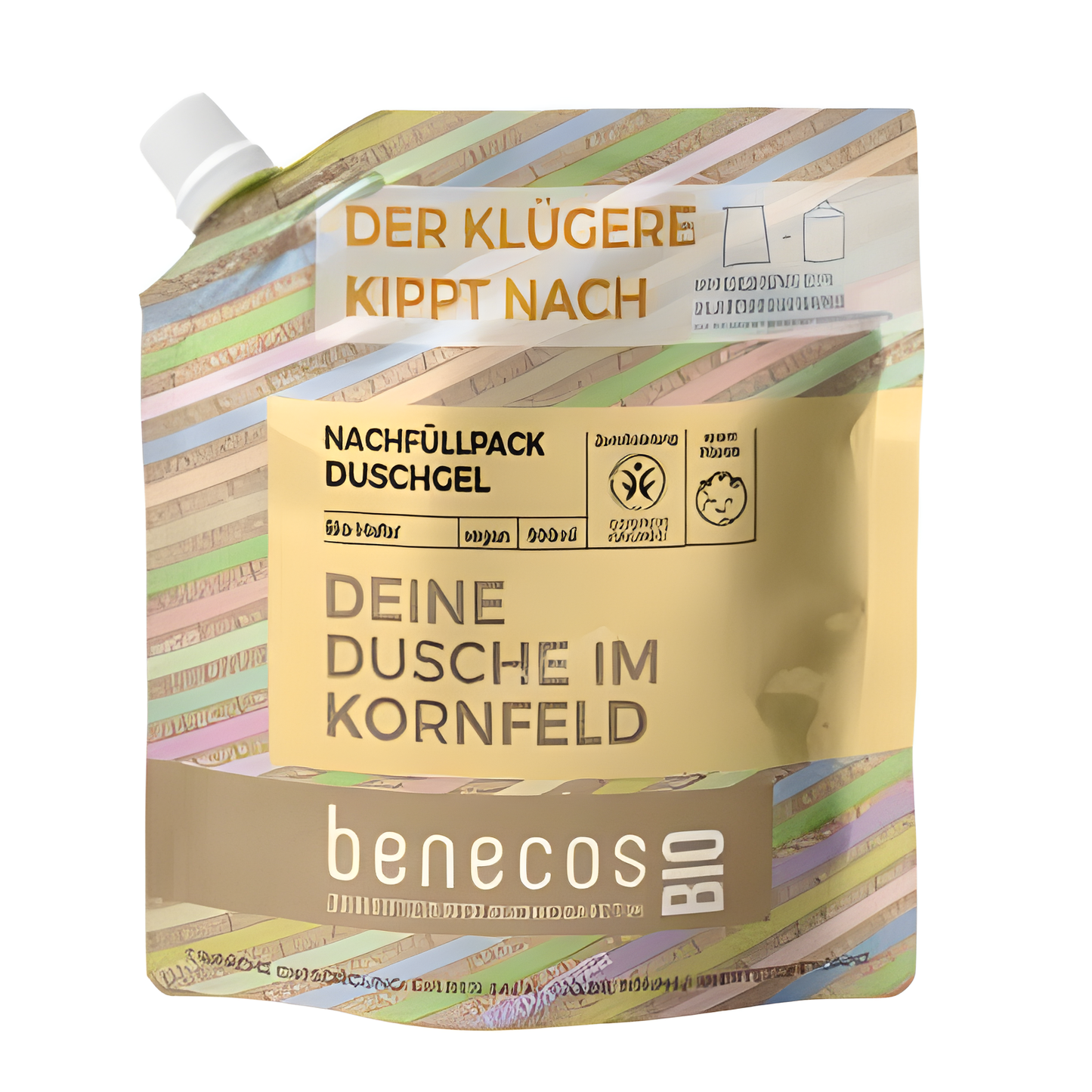 BENECOS GEL DE BAÑO avena recarga 500ml. BIO VEGANO