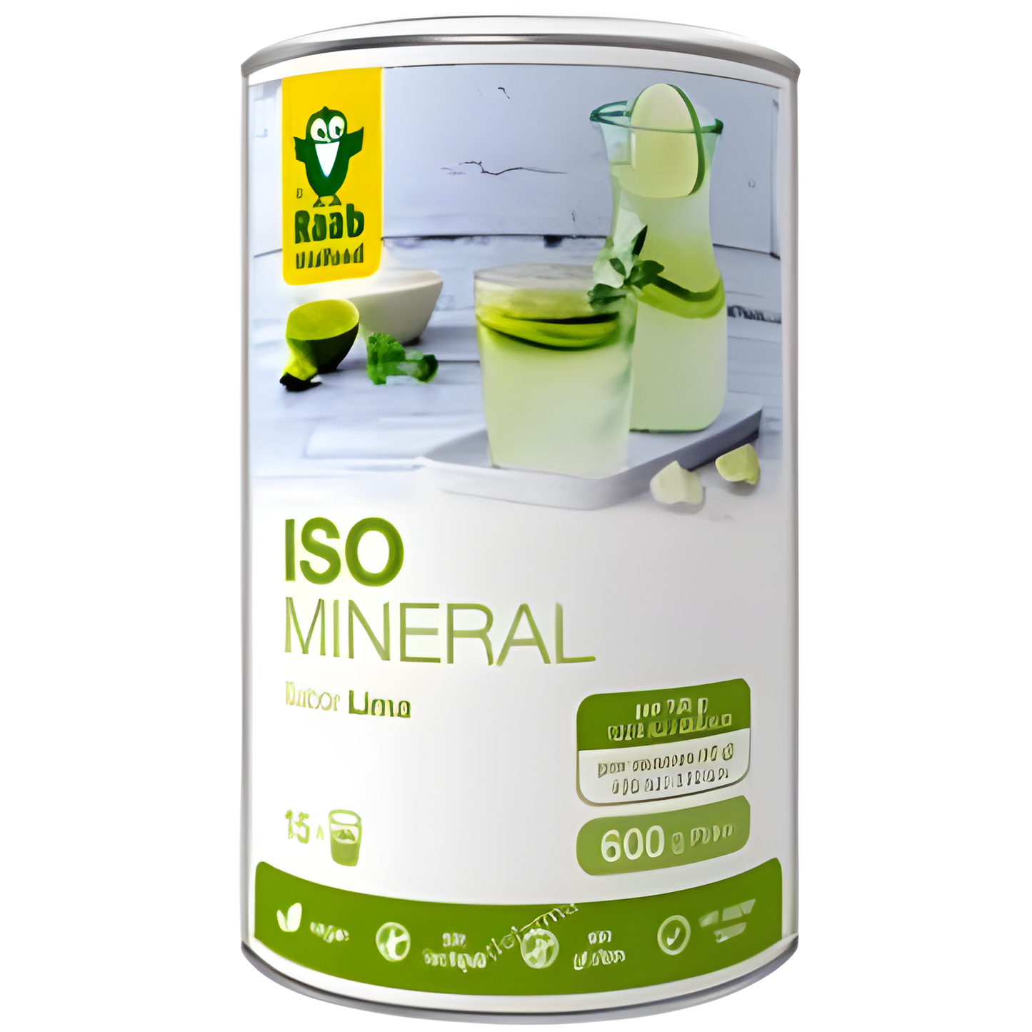 RAAB VITALFOOD ISO-MINERAL sabor lima 600gr. SG VEGAN