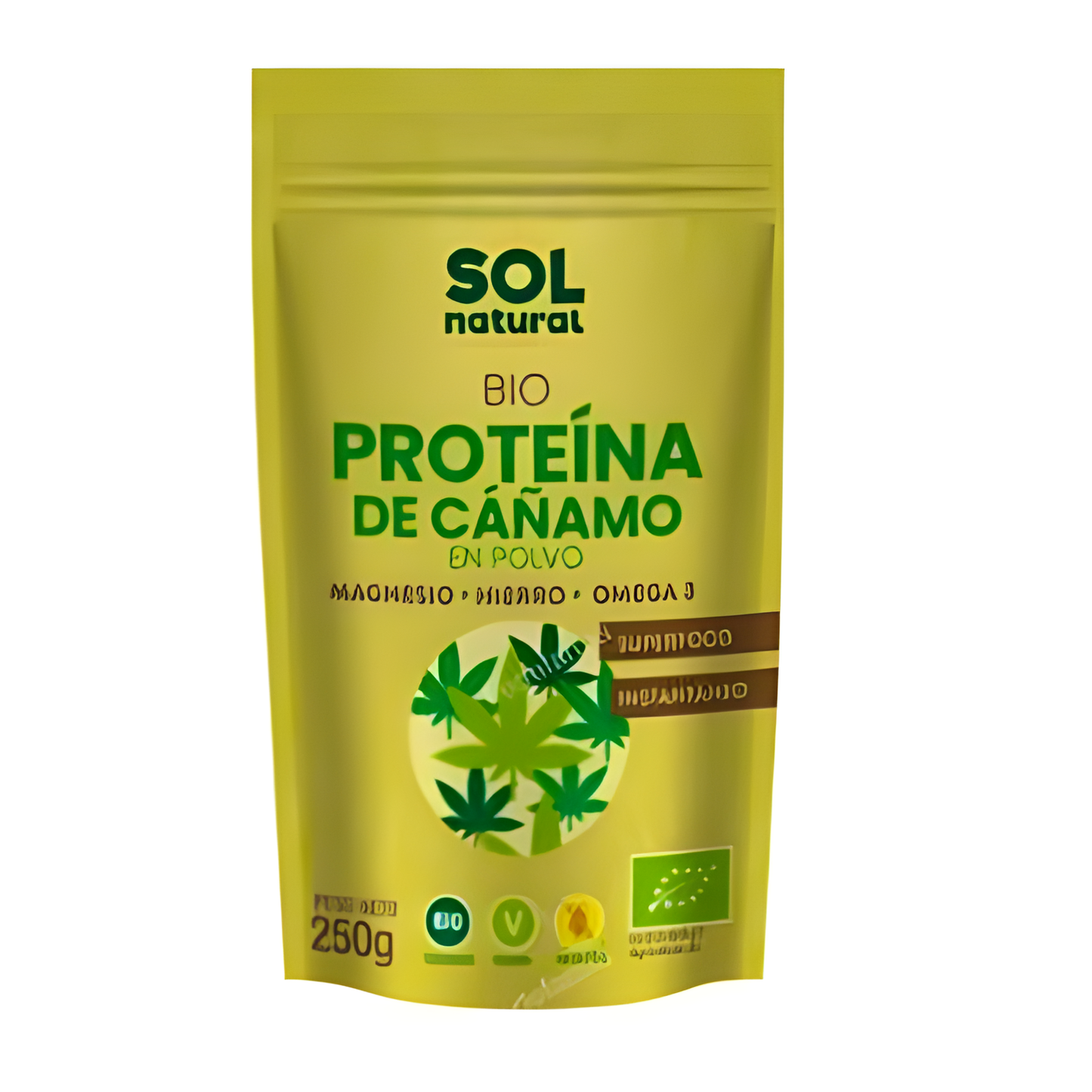 Solnatural Proteina de Cañamo 250gr. Bio Vegan Sg