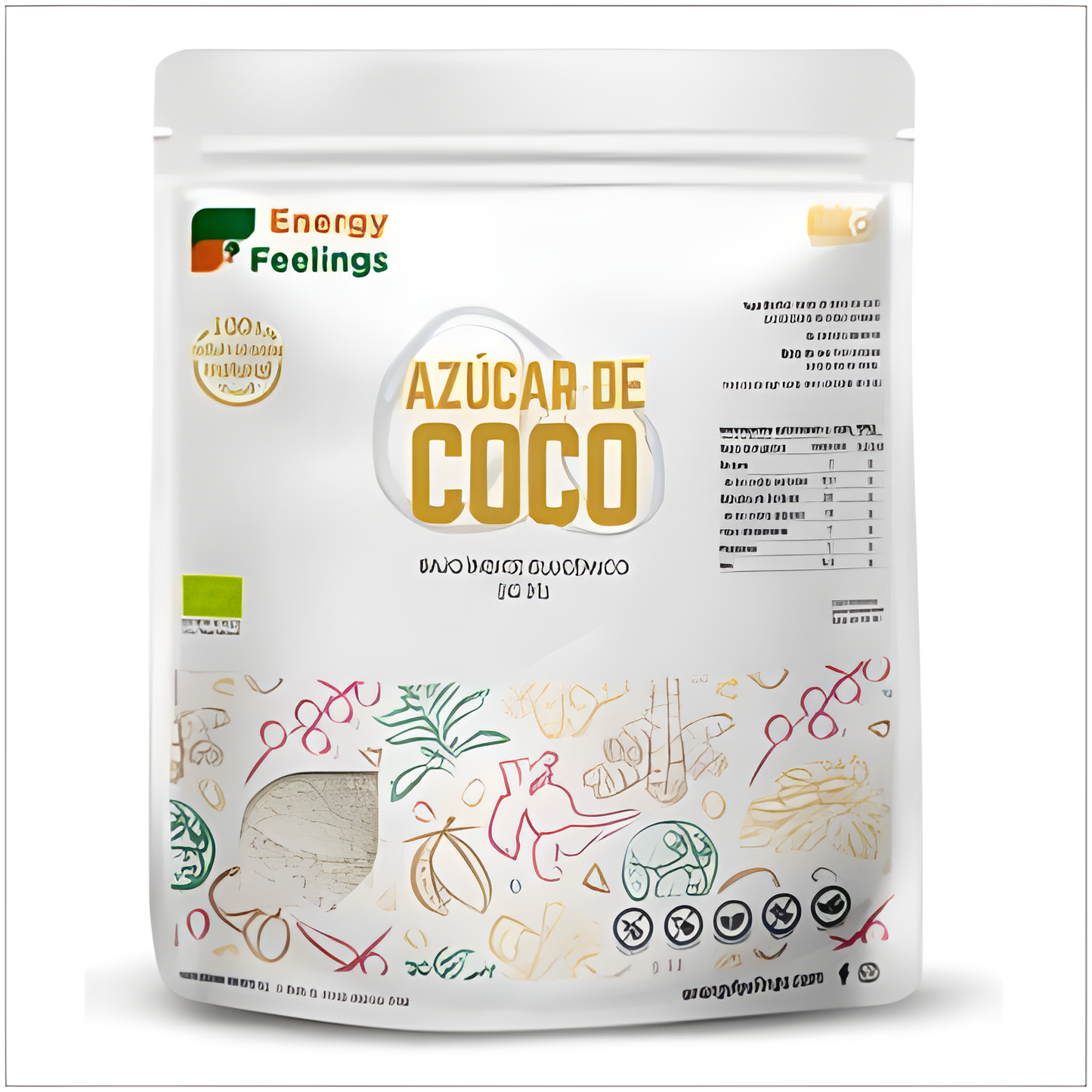 ENERGY FEELINGS AZUCAR DE COCO 1kg. ECO VEGAN SG