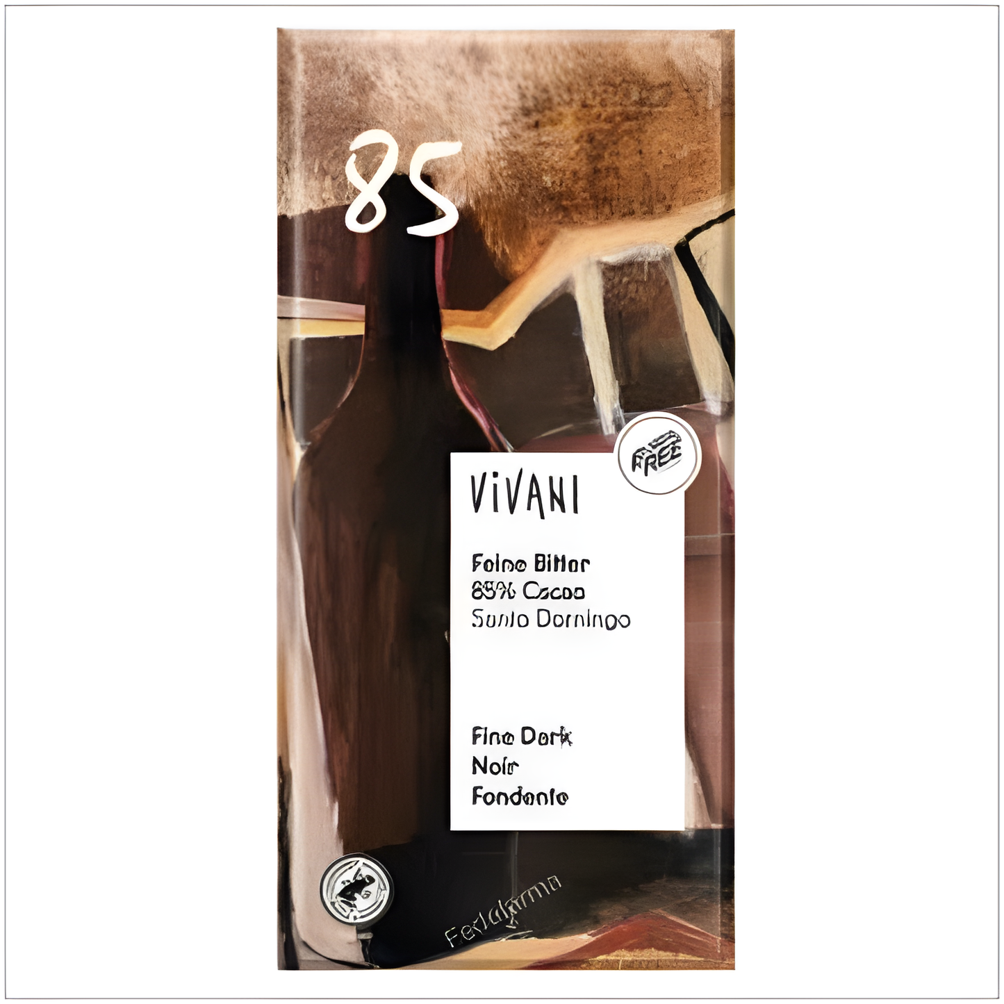 VIVANI CHOCOLATE NEGRO 85% SANTO DOMINGO 80gr. BIO VEGAN