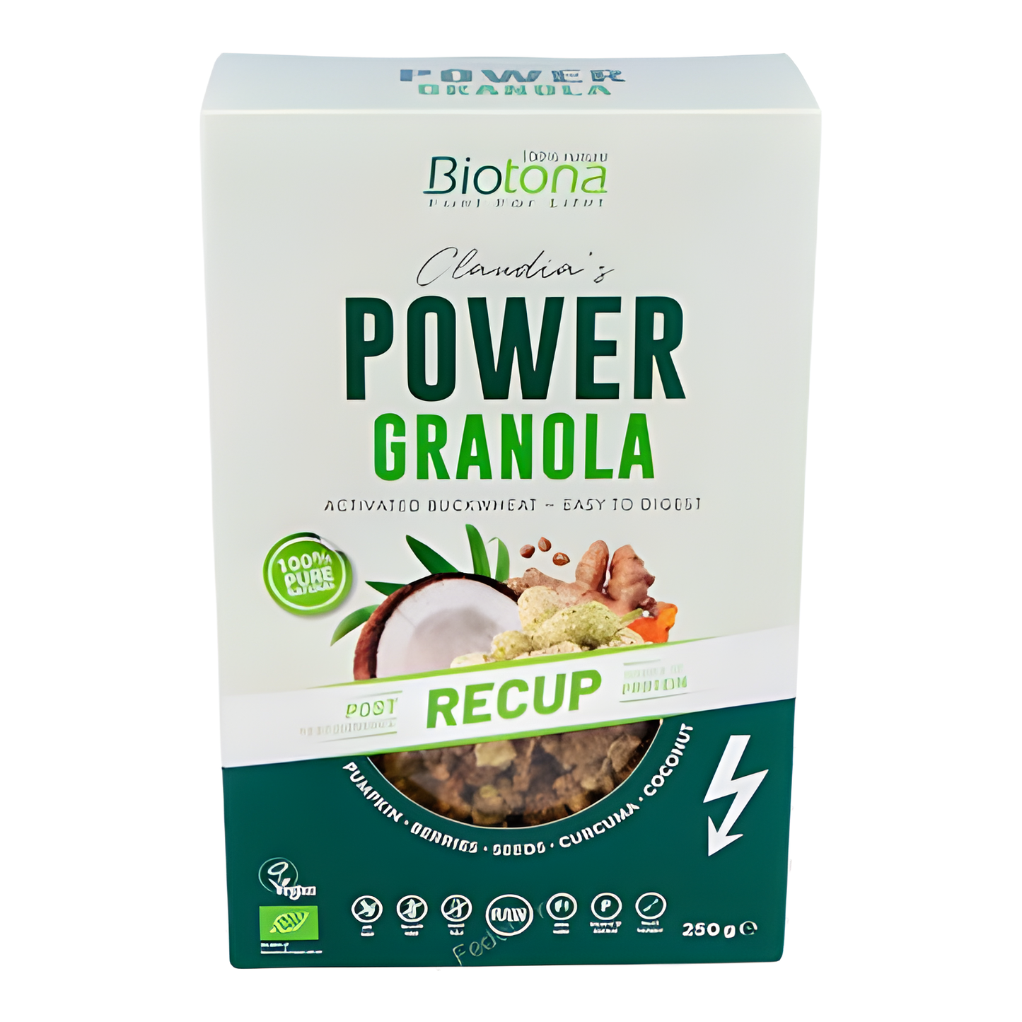 Biotona Power Granola Recup Muesli 250gr. Bio Vegan