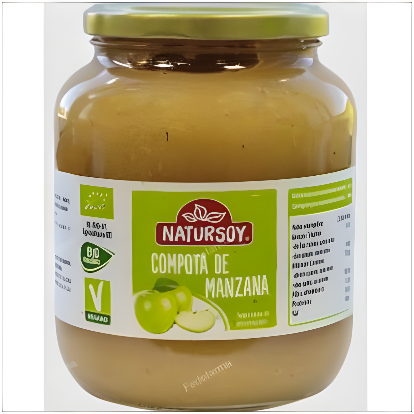 NATURSOY COMPOTA DE MANZANA 700gr. BIO VEGAN