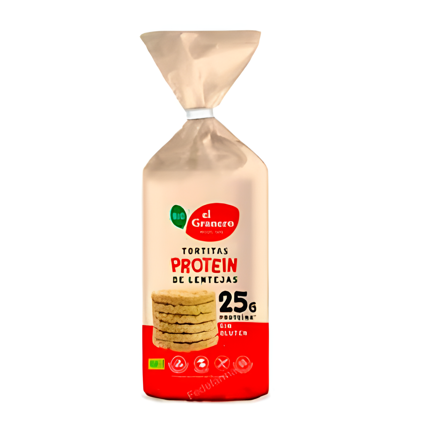 El Granero Tortitas Protein de Lentejas 125 Gr Bio Vegan Sg