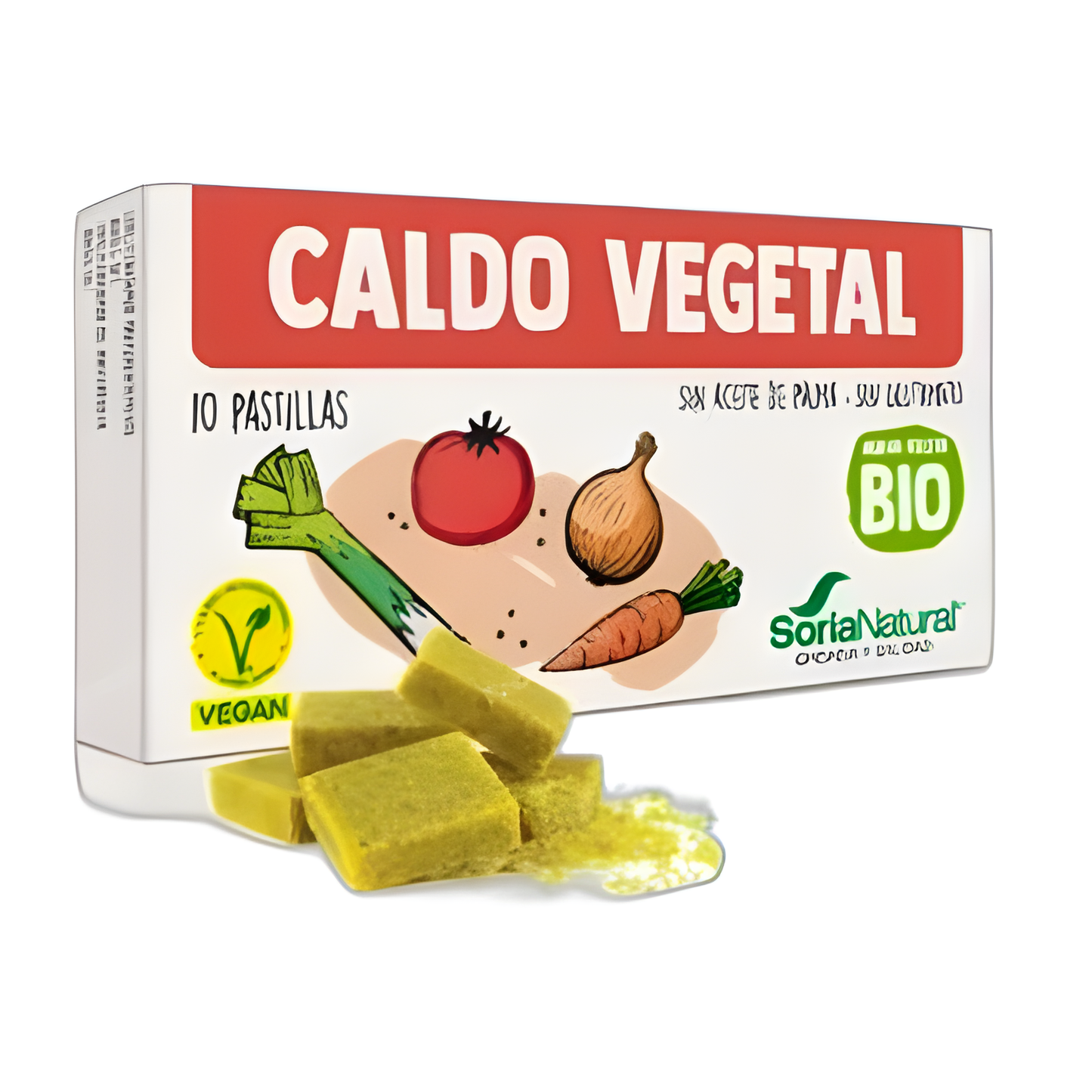 Soria Natural Caldo Vegetal 10 Pastillas Bio Vegan