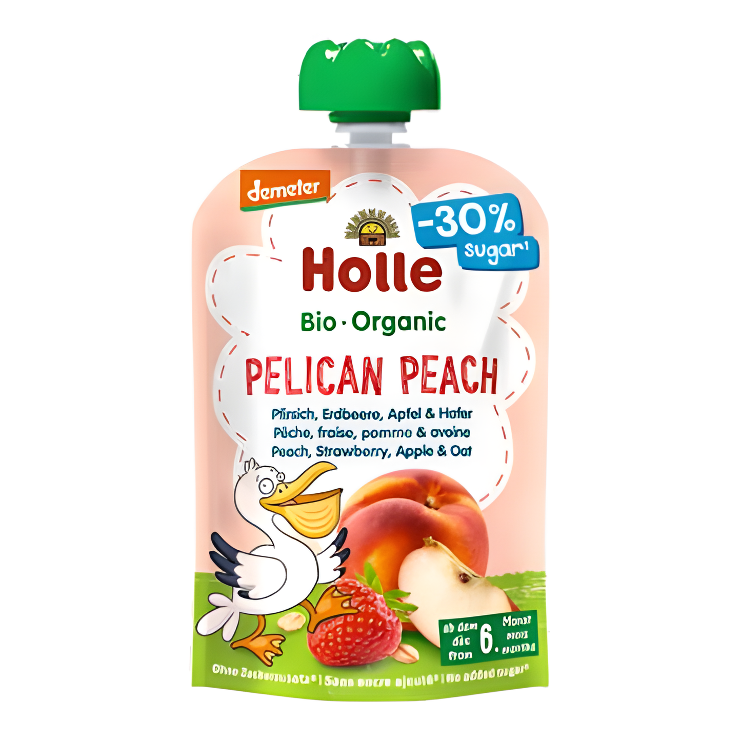 Pelican Peach Melo Fresa 6 Mes 120 G Bio Sg Vegan