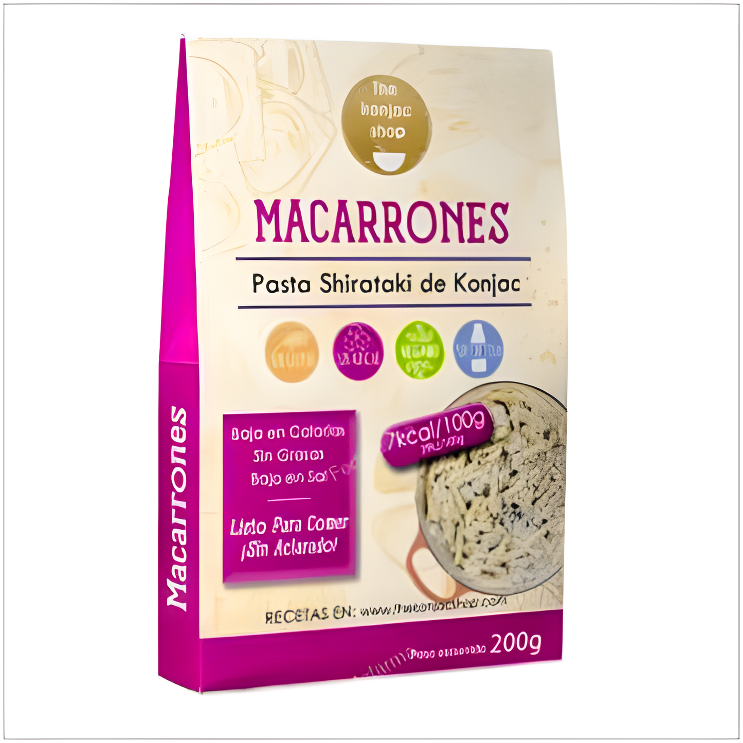 The Konjac Shop Macarrones de Konjac 200gr. Sg Vegan S/a