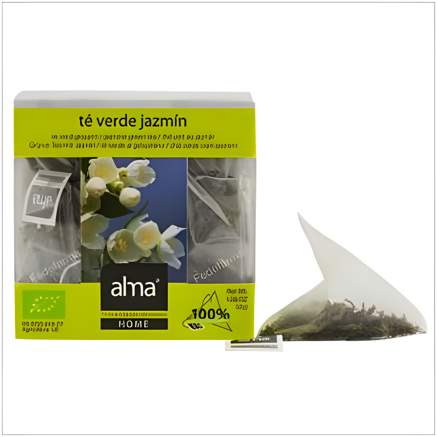 Alma Home Te Verde Jazmin Infusion 15piramides. Eco Vegan