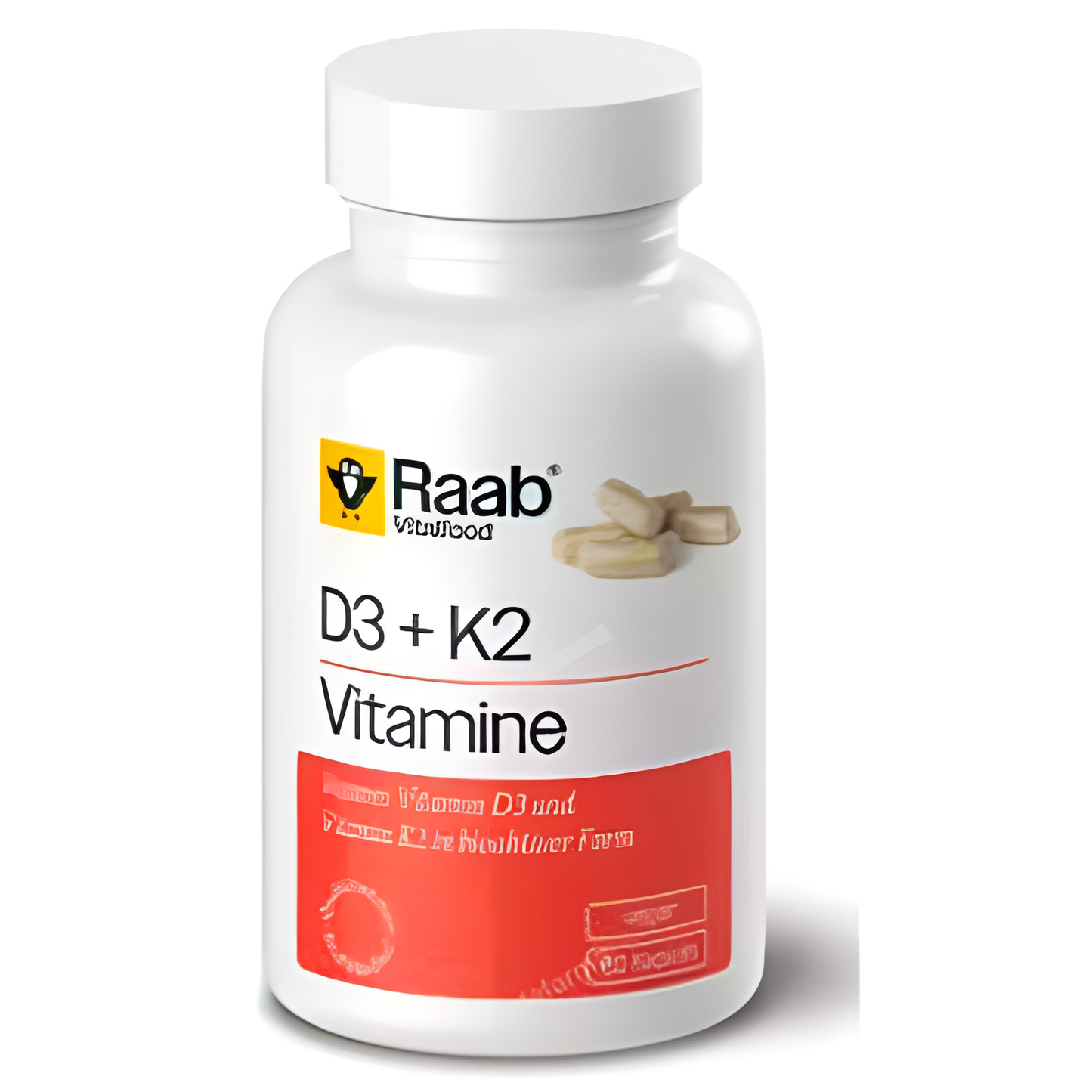Raab Vitalfood Vitamina D3+k2 420mg 60 Cap Vegan Sg