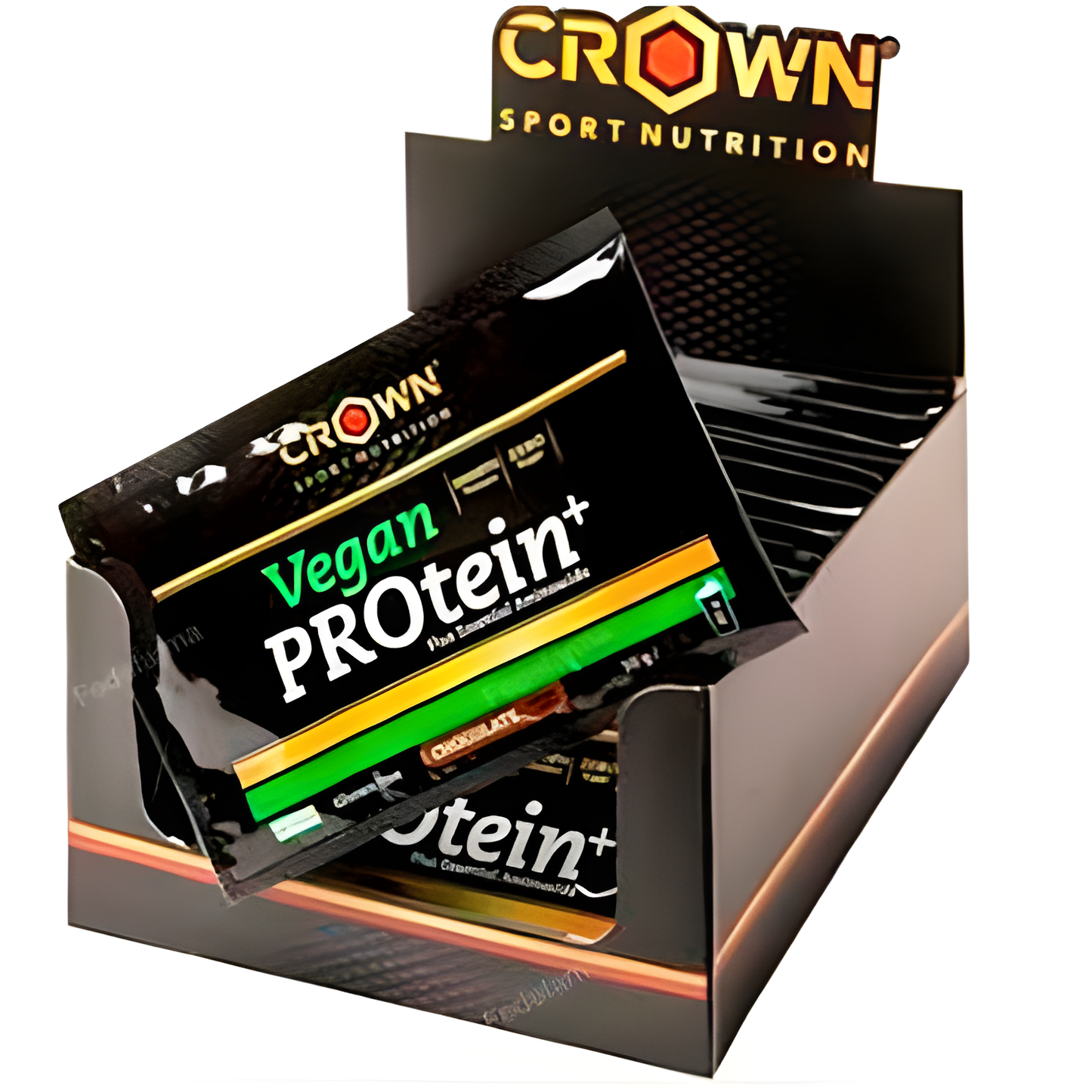 Crown Sport Nutrition Vegan Protein+ Monodosis Choc 12 x 30 G