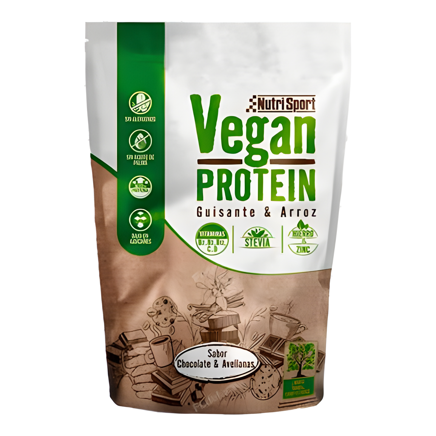 Nutrisport Vegan Protein Chocolate-avellana Bolsa 468gr