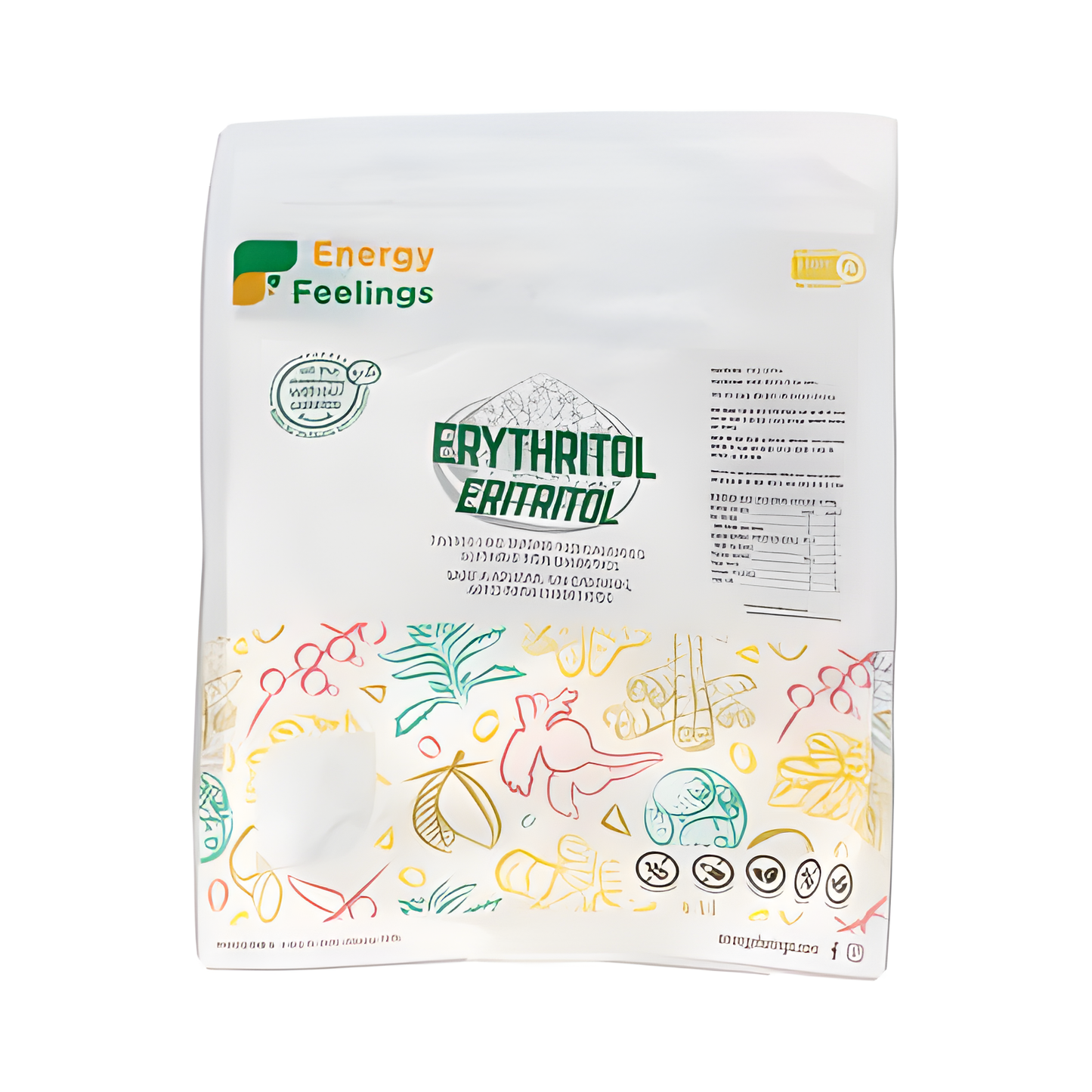 ENERGY FEELINGS ERITRITOL polvo 1kg. VEGAN SG