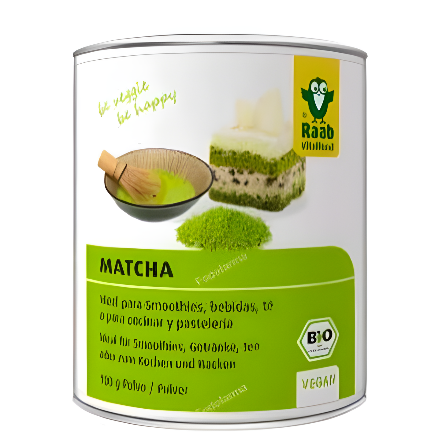 Raab Vitalfood Matcha Te Verde Basic Polvo 100gr. Bio Sg Vegan