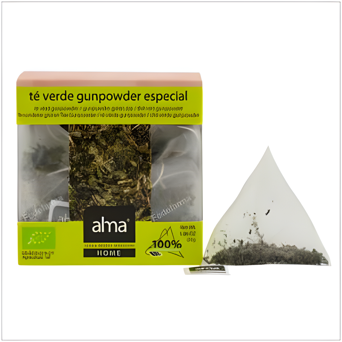 Alma Home Te Verde Gunpower Infusion 15piramide. Eco Vegan
