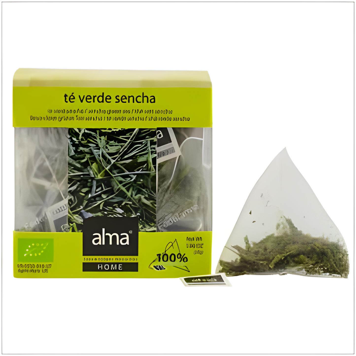 Alma Home Te Verde Sencha Infusion 15piramides. Eco Vegan