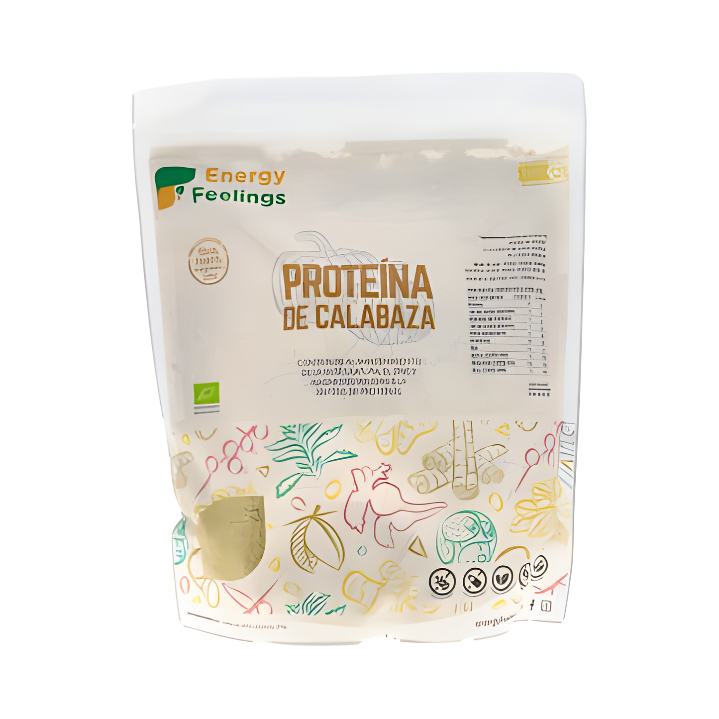 Energy Feelings Proteina de Calabaza 1kg. Eco Vegan Sg