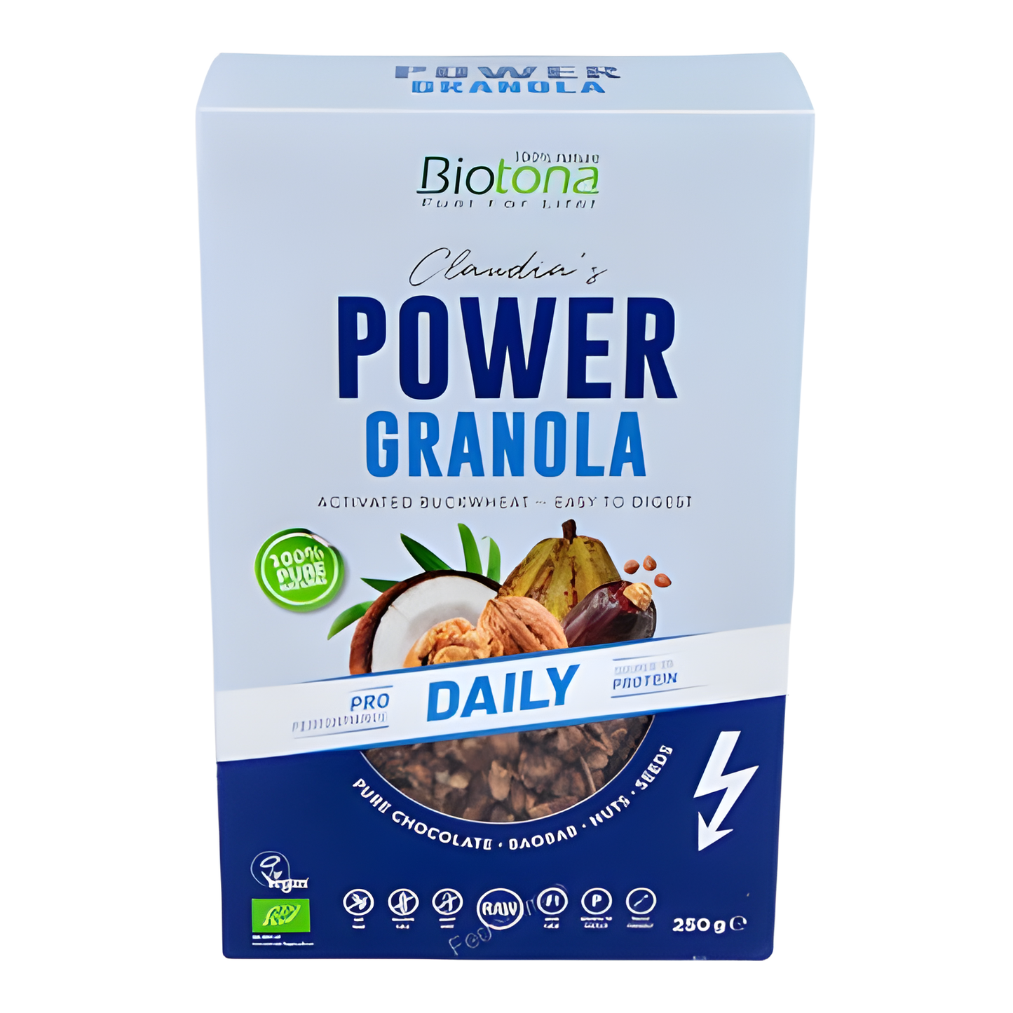BIOTONA POWER GRANOLA DAILY muesli 250gr. BIO VEGAN