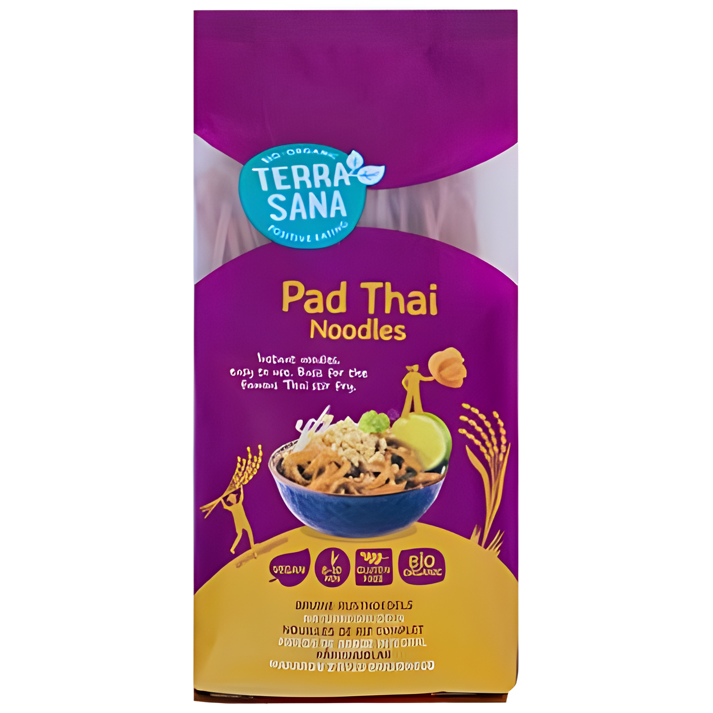 FIDEOS DE ARROZ integral PAD THAI 250gr BIO VEGAN
