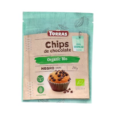 TORRAS CHIPS DE CHOCOLATE NEGRO mini 200gr. BIO SG VEGAN