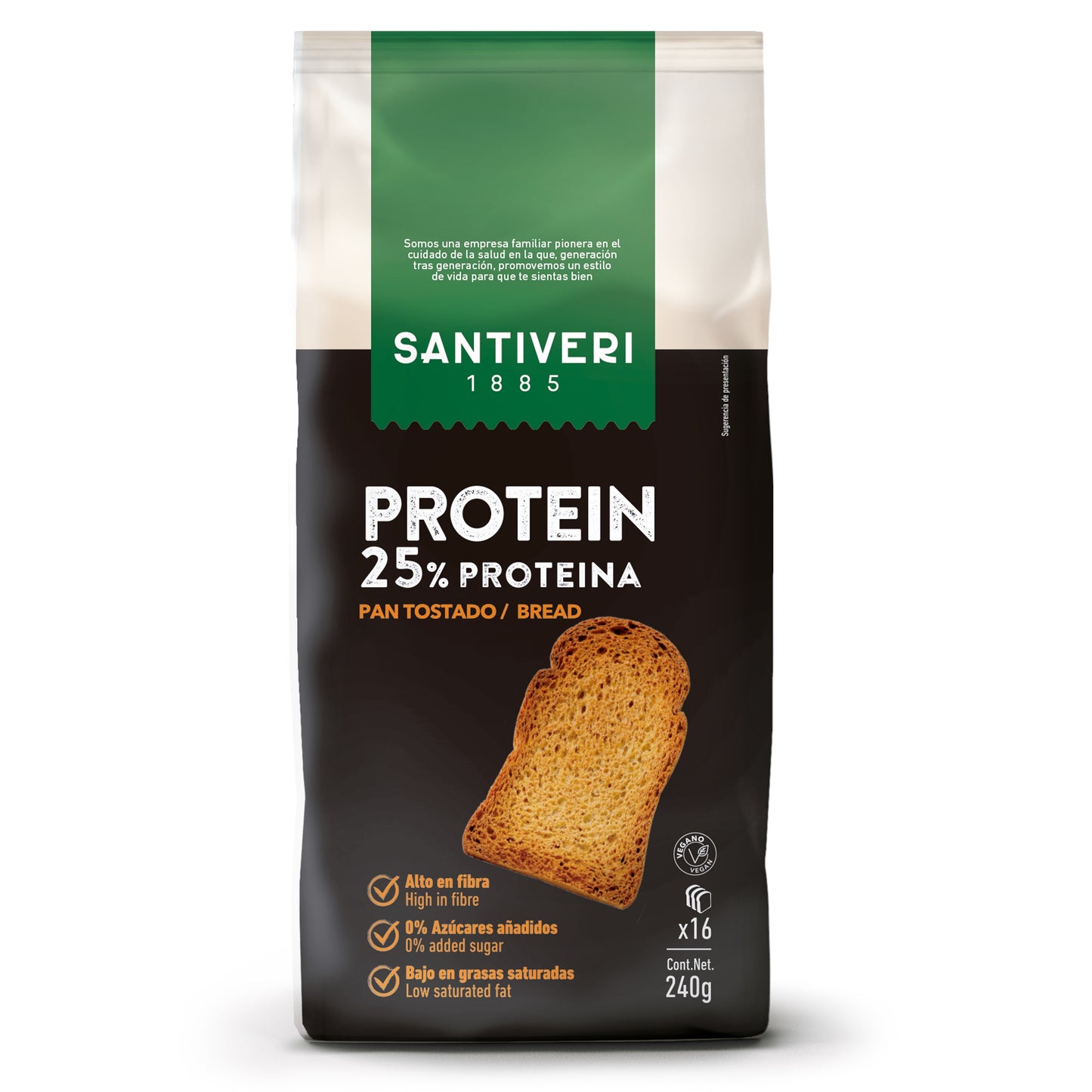 SANTIVERI PAN TOSTADO PROTEICO 240gr. VEGAN