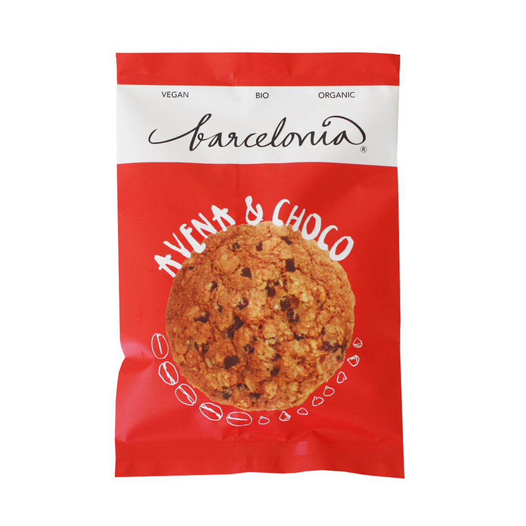 BARCELONIA COOKIES ECO VEGANAS AVENA & CHOCO 50G