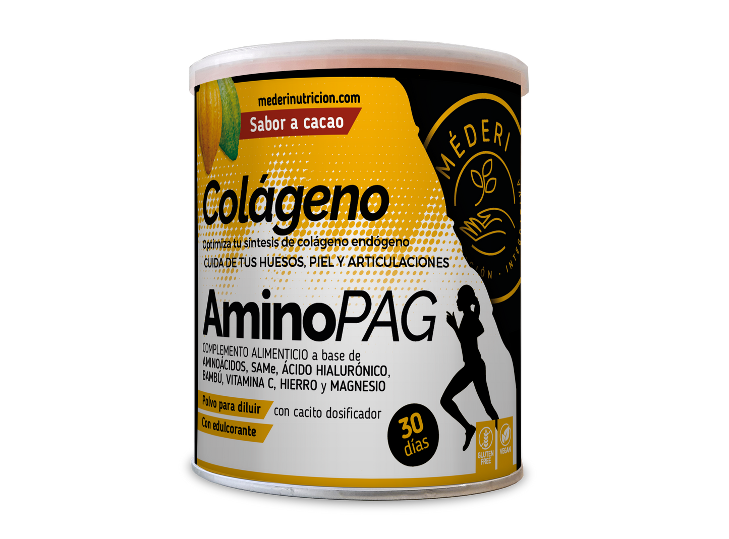 MEDERI NUTRICION INTEGRATIVA AMINO PAG colageno cacao 360 gr SG VEGAN