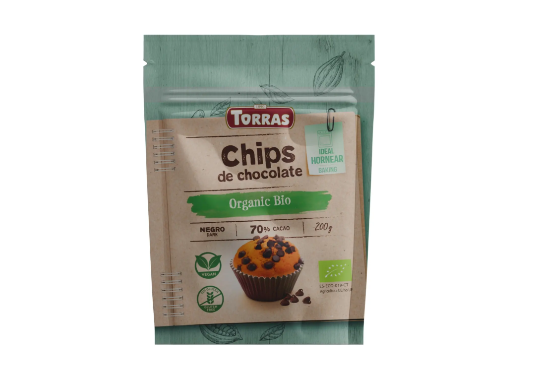 TORRAS CHIPS DE CHOCOLATE NEGRO mini 200gr. BIO SG VEGAN