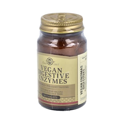 SOLGAR VEGAN ENZIMAS DIGESTIVAS 50comp.mast.
