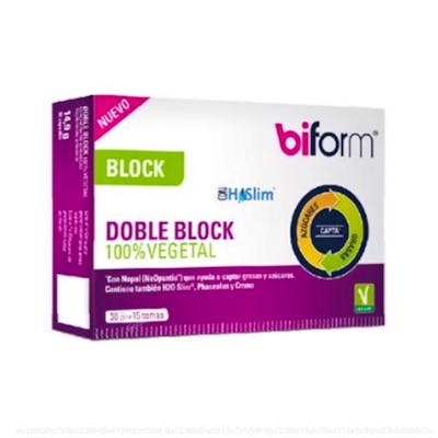 BIFORM DOBLE BLOCK vegano 30cap.