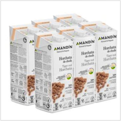 AMANDIN HORCHATA DE CHUFA 1lt 6uds. BIO SG VEGAN S/LACTOSA