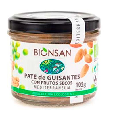 PATE DE GUISANTES con frutos secos 105gr. VEGAN