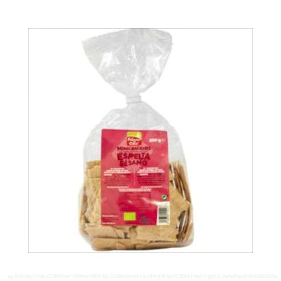 MINI CRACKERS DE ESPELTA SESAMO 250gr. BIO VEGAN