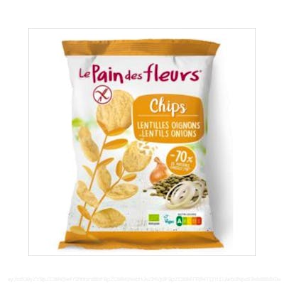 CHIPS DE LENTEJAS con cebolla 50gr. BIO SG VEGAN