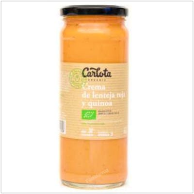 CREMA DE LENTEJA ROJA Y QUINOA 450gr. ECO SG VEGAN