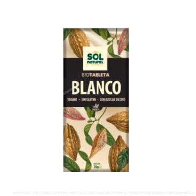 CHOCOLATE BLANCO 70gr. BIO SG VEGAN