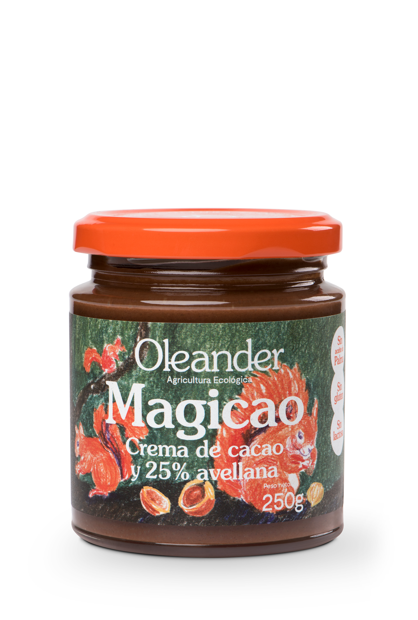 Oleander Magicao Crema Cacao Avellanas 250 Gr Bio Sg Vegan