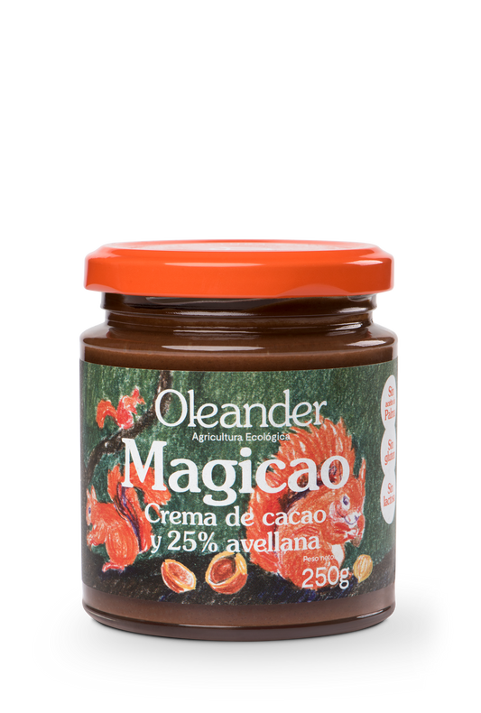 Oleander Magicao Crema Cacao Avellanas 250 Gr Bio Sg Vegan